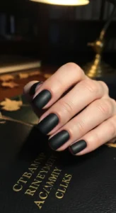 Matte Black Nails