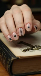Minimalist Negative Space Nails