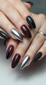 Mixed Texture Nails