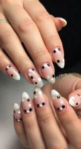 Negative Space Dot Nails