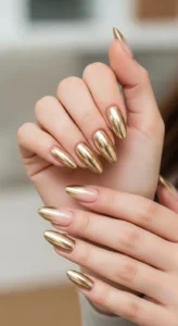 Nude to Champagne Gold Gradient