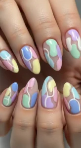 Pastel Abstract Nails