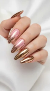 Rose Gold Chrome Ombre