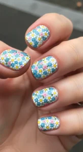 Tiny Retro Flower Print