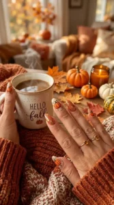 Pumpkin Nail Designs